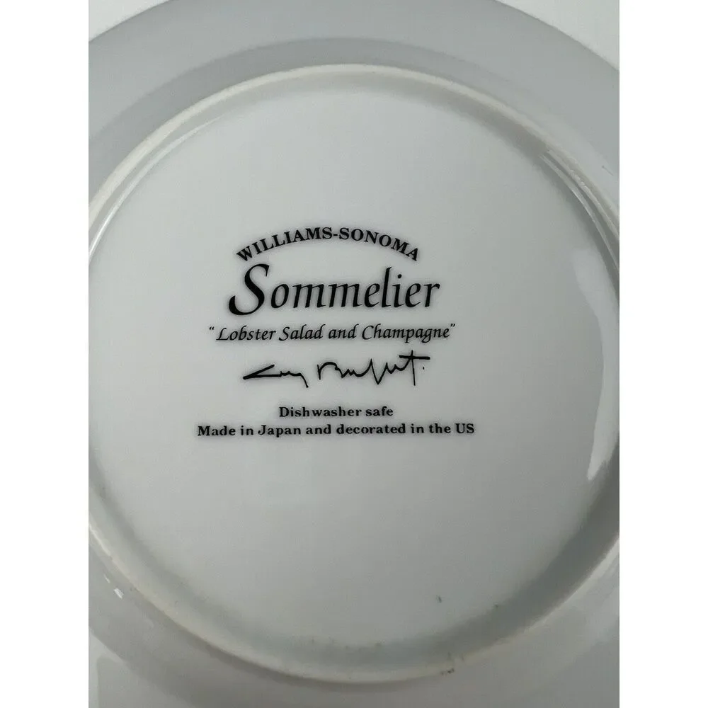 CHEF SERIES Salad Dessert Plate Williams Sonoma Guy Buffet Lobster Salad Champ